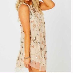 Altar’d State dress Skyler beaded celestial‎ whimsical fairy boho ethereal M